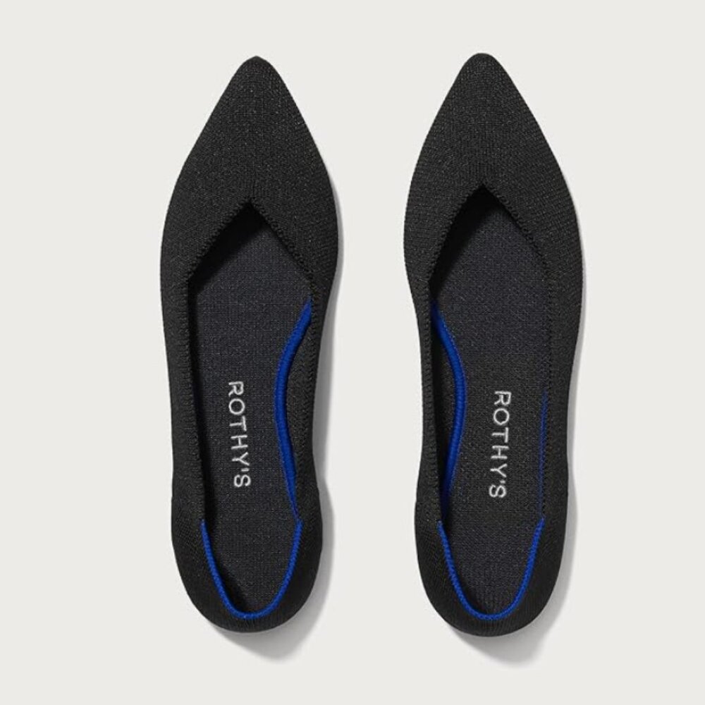 Rothy's 7.5 The Point Women's Slip-On Shoes, Machine Washable, Pointed-Toe Flats
